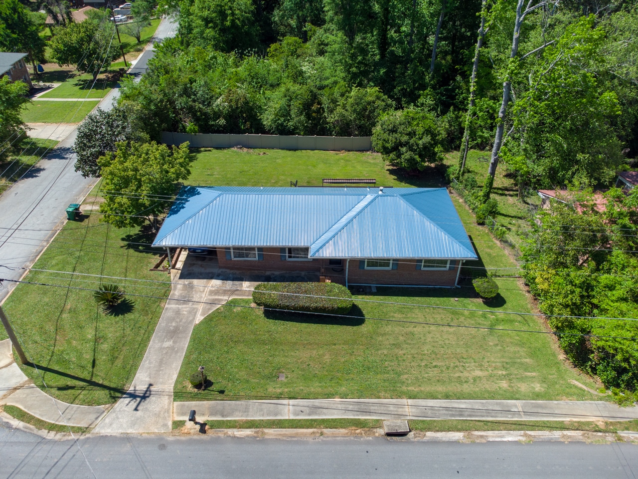 Macon Home with TUFFRIB Metal Roofing Overholt Metal Sales